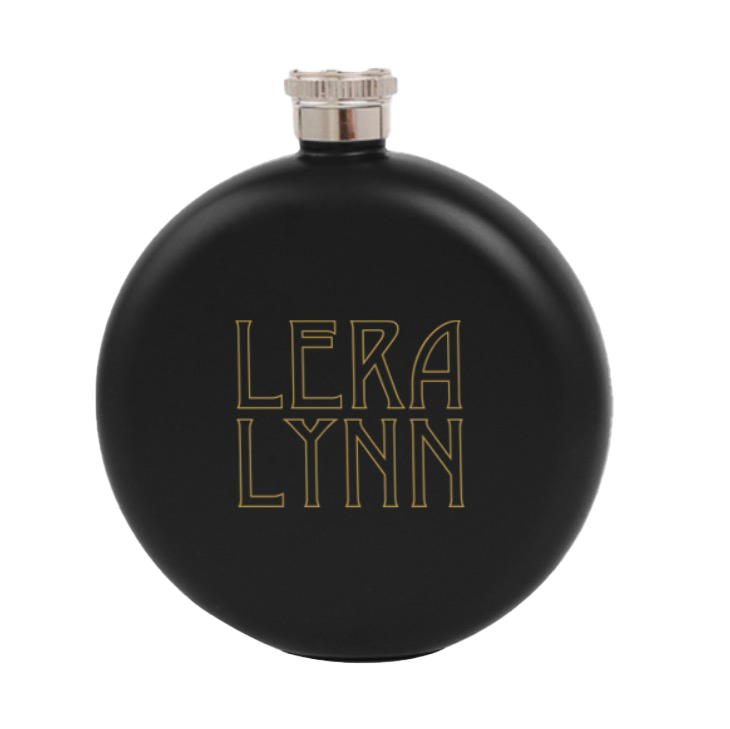 LL name logo black flask Lera Lynn