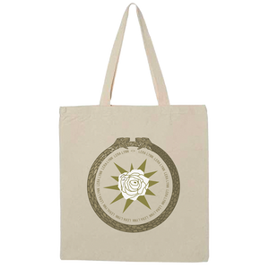 Snake circle flower canvas tote bag Lera Lynn