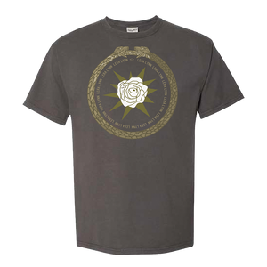 Snake circle flower grey tee Lera Lynn