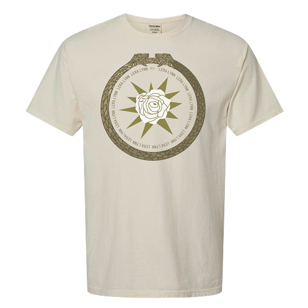 Tan snake ring flower tee Lera Lynn